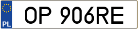Trailer License Plate